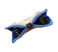 Alipis Dog Tug Bite Pillow with Handles for Training Sessions | Jute Build, Ergonomic Grip Points, Suitable for Puppy and Dog Use, PET Training Centers and Schools