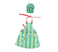 Alipis Doll Chef Costume Set with Soft Apron and Hat Versatile Christmas Outfit for Bjd Dolls Comfortable Holiday Baker Clothes for Role Play and Seasonal Photo Fun