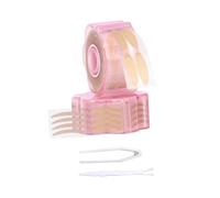 Alipis Double Eyelid Tape 600 Pieces Fiber Eye Beauty Tape with Fork Tweezer, Suitable for Most Skin Types, Lifts The Eyes, Breathable Lace Pattern Patch, for Home and Salon Use