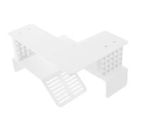 Alipis Double-layer Plastic Turtle Basking Platform Floating Island, Tortoise Climbing Terrace for Aquarium Landscape and Reptile Habitat