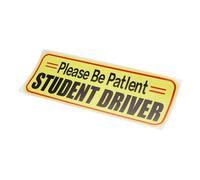 Alipis Driver Magnetic Car Sticker Reflective Student Driver Sign Reusable Movable Warning Plate for Vehicle Safety and