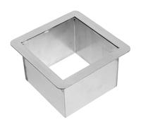 Alipis Drop In Trash Chute - Square Stainless Steel Trash Built In Grommets Countertop Embedded Garbage Bin For Kitchen Waste Bin For Restaurant Dining Hall