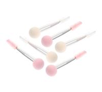 Alipis Dual-ended Makeup Brush Set 6pcs Multi-functional Cosmetic Sponge Applicators with Aluminium Tube and Nylon Bristles for Applying Eyelashes for Precise Makeup and Eyebrows