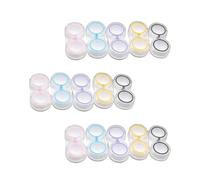 Alipis Dual Leak-Proof Contact Lens Case Portable Holder Compact Storage Box for Eye Care On-The-Go