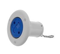 Alipis Durable Rv Water Inlet Filler Cap for Trailer and Tanks Easy to Install Water Tank Cover for Outdoor Camping White and Black Design