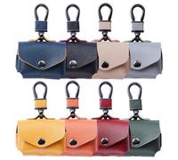 Alipis Earphone Cover with Anti-Lost Hook and Precise Charging Cut-Out, Imitation Leather Case for Wireless Earphone Storage