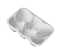 Alipis Egg Tray High-temperature Strengthened Porcelain Ceramic 6-compartment White Egg Storage Tray for Refrigerator Storage in The Refrigerator