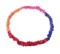 Alipis Elastic Rainbow Rope Pull Ring for Outdoor Running Team Games Stretchy Four-direction Elastic Band with Double-thread Stitching Bright Colors for Kindergarten School Random Color