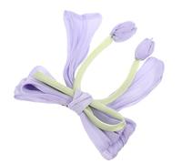 Alipis Elegant Flower Shaped Hair Clips for Women, Polyester Tulip Bow Side Barrette with Firm Grip and Comfortable Extended Wear, for Weddings and Photography