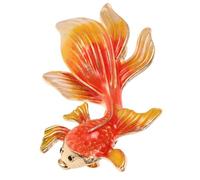 Alipis Elegant Orange Goldfish Brooch Pin for Women Clothes, Alloy Material, Easy to Use and Match, Decorative Accessory for Daily Wear Or Special Occasions