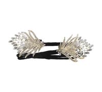 Alipis Elegant Plume Hair Bun Maker for Alloy Material with Sophisticated Polished Look Versatile Design for Creating French Twist and Lazy Bun Hairstyles Hair Accessory