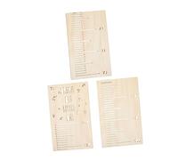 Alipis Elegant Wooden Kids Height Ruler Sticker Perfect Wall Decor for Child Development Records
