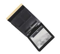 Alipis Empty Eyeshadow Palette 4-color Compact Flip Cover Makeup Organizer with Mirror and Gold-plated UV Base Suitable for Travel and DIY Cosmetic Storage