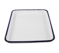 Alipis Enamel Baking Tray 38×28cm Non-Stick Oven Pan Multifunctional Enamel Roasting and Baking Sheet for Bread Fruit Kitchen Food Storage