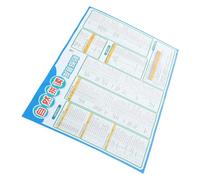 Alipis English Pronunciation Poster Wall-mounted Vocal Phonics Learning Chart for Preschoolers Clear Print Educational Teaching Aid for Classroom and Home Use