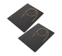 Alipis Erasable Double-Sided Memo Board Rectangle Hanging Blackboard Sign for Home Office Restaurant Notice Message Communication