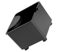 Alipis Espresso Knock Box and Non- Base Container with Removable Bar Black Abs Mini Bin for Easy Cleanup, Space-saving Design for Home and Office Use