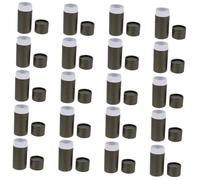 Alipis Essential Oil Bottle Packing Boxes Synthetic Material Black 20pcs Multi-Function Travel Case Easy to Carry Storage Organizer for Small Items and Tea for Many Occasions