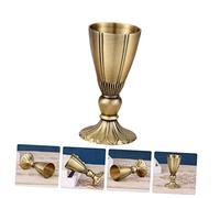 Alipis European Retro Zinc Alloy Wine Goblet Antique Style High Stem Wine Cup for Home Restaurant Bar for Wedding Banquets and Parties