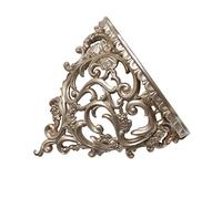 Alipis European-style Stereoscopic Flower Shelf Wall Art, Large Light Gold Hollow Carved Decorative Wall Sculpture for Living Room and Bathroom Home Décor