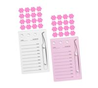 Alipis Eyelash Applicator Tool Kit with Acrylic Lash Tile and Flower Shape Glue Holder Cups Dual-Function Lash Extension Stand for Professional and Home Use and Stable