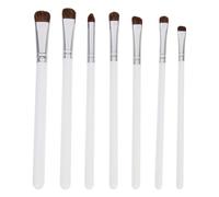 Alipis Eyeshadow Materials Bristles with Set Horsehair Brush Wooden 7pcs Handles Aluminium Blending Eyeshadow, Safe and for for Professionals and Beginners