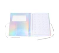 Alipis False Eyelash Storage Organizer with Window 16-Pair Capacity Lightweight Paper Case for Lash Shape Keeping and Beauty Routine