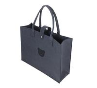 Alipis Felt Tote Bag for Women Heavy Duty Reusable Grocery Shopping Bag Large Capacity Easy to Clean Stylish Portable Tote for Travel Diaper Organizer and Daily Use Grey