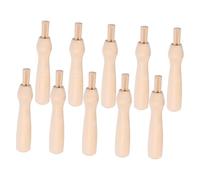 Alipis Felting Needles Wooden Punch Needle Handles Sturdy and Wear-Resistant Felting Tool Handles Replacement Easy to Install Hooking Tool Grips for
