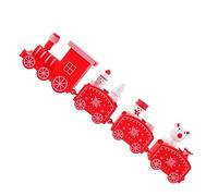 Alipis Festive Mini Xmas Train Decor with Snowman Figurines Red Christmas Ornament for Cake Dollhouse Party Layout Charming Holiday Decoration to Enhance Christmas Joy at Home