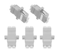 Alipis Fiber Patch Cable Adapter for Stable Connection Lc to Lc 5pcs and Adapter Flange Coupler with Split Design and Easy Installation in Data Centers and Fiber Networks
