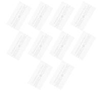 Alipis Fire Alarm Break Glass Panel Cover Glass Material 10pcs with Enhanced Safety and Universal Compatibility, Rectangle 3x1.5 Inch for Manual Call Point Suitable for Office and Public