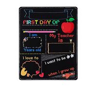Alipis First Day of School Board Chalkboard Signs: Reusable Double Sided Blackboard - Easy to Clean Chalkboard - Back to School Supplies for Kids Children Preschool Kindergarten Photo Props