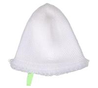 Alipis Fishing Landing Net Head Hand Woven Nylon Net White 60cm Diameter 80cm Length Easy to Fold Reduce Potential Damage Suitable for River Fishing