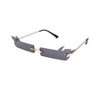 Alipis Flame Shaped Frameless Party Sunglasses for Adults Stylish Novelty Fashion Eyewear with Sunlight Protection Unique Design for Festive Decor and Outdoor Fun