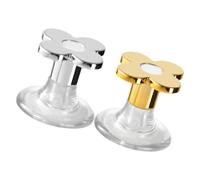 Alipis Flower Shaped Toilet Flush Button Assistant Tool 2pcs Abs