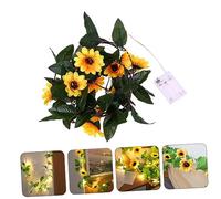Alipis Flower String Lights LED Sunflower Imitation Lights for Garden Outdoor Decoration for Patio Party