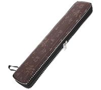 Alipis Flute Storage Case Portable Flute Carrier Pouch 48Cm PU Leather Cloth Material Sl ppearance Elegant Design Easy Storage Protection Bag Personal Practice and Orchestras