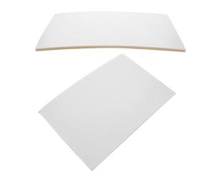 Alipis Foam Board Sheets Lightweight 2pcs White with Self-Adhesive Backing High-Density Foam Core for Detailed Architecture Model Making and Educational Use