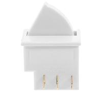 Alipis Fridge Repair Door Light Switch Replacement Refrigerator Door Lamp Switch with 3-Terminal Fan-Shaped Control for Kitchen and Home Appliance