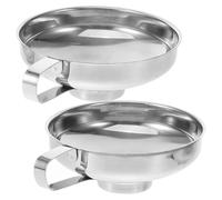 Alipis Funnels with Compact Design Wide Mouth Stainless Steel 2pcs and Ashes Filling Sturdy Mini Funnel Set for Cremation Jewelry for Outdoor and DIY Cremation Jewellery Use