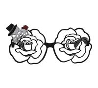 Alipis Funny Skull Sunglasses Stylish Novelty Eyewear for Women, Black Plastic Costume Accessory and Photo Prop for Valentine's Day and Photo Booth Parties