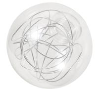 Alipis G9 Glass Lamp Shade 100Mm Diameter Silver Aluminum Wire Globe Pendant Light Replacement Shade for Hanging Fixtures and Ceiling Lamps