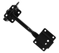 Alipis Gate Handle Fence Gate Carbon Steel Self-Locking Adjustable Cable Pull Black and Fences in Pool and Garden