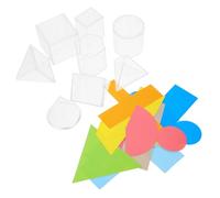 Alipis Geometric Models Manipulatives 8pcs Solid Shapes Math Teaching Aids Preschool Learning Tools Early Childhood Education Home School Resources