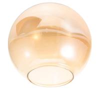 Alipis Glass Globe Lampshade Ceiling Pendant Light Cover Amber Half Design Diameter Easy to Install Replacement for Chandeliers Ceiling Lamps