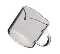 Alipis Glass Milk Frothing Pitcher Double Mouth Design Milk Frother Cup for Home Coffee Shops Restaurants Easy to Clean Smooth Appearance