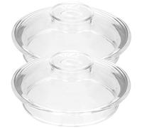 Alipis Glass Tea Pot Glass Tea Kettle Covers Replacement Glass Lid for Glass Teapot 2pcs Coffee Mug Tea Cup Lids Glass Cup Covers Teapot Replacement Covers Clear Glass Cup Cover Glass Tumbler