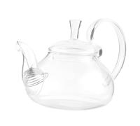 Alipis Glass Teapot Crystally Glass Tea Pot with Raised Handle and Infuser with Beautiful Design, Convenient to Pour for Tea Table Or Present