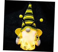 Alipis Glowing Gnome Doll Ornament with Light Lightweight Plastic and Cloth Hanging Decoration Bee Doll Design for Showcase or Office Decoration for Children